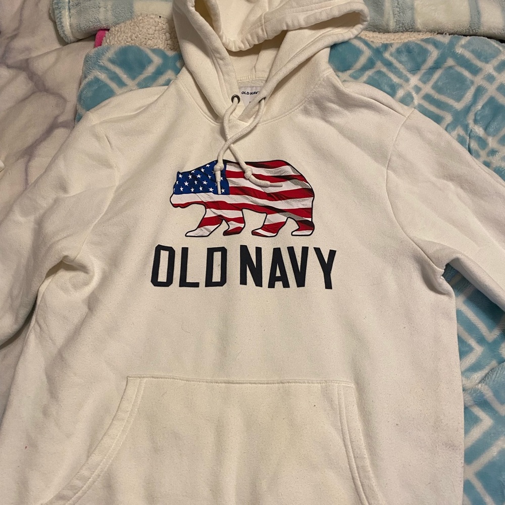 white hoodie